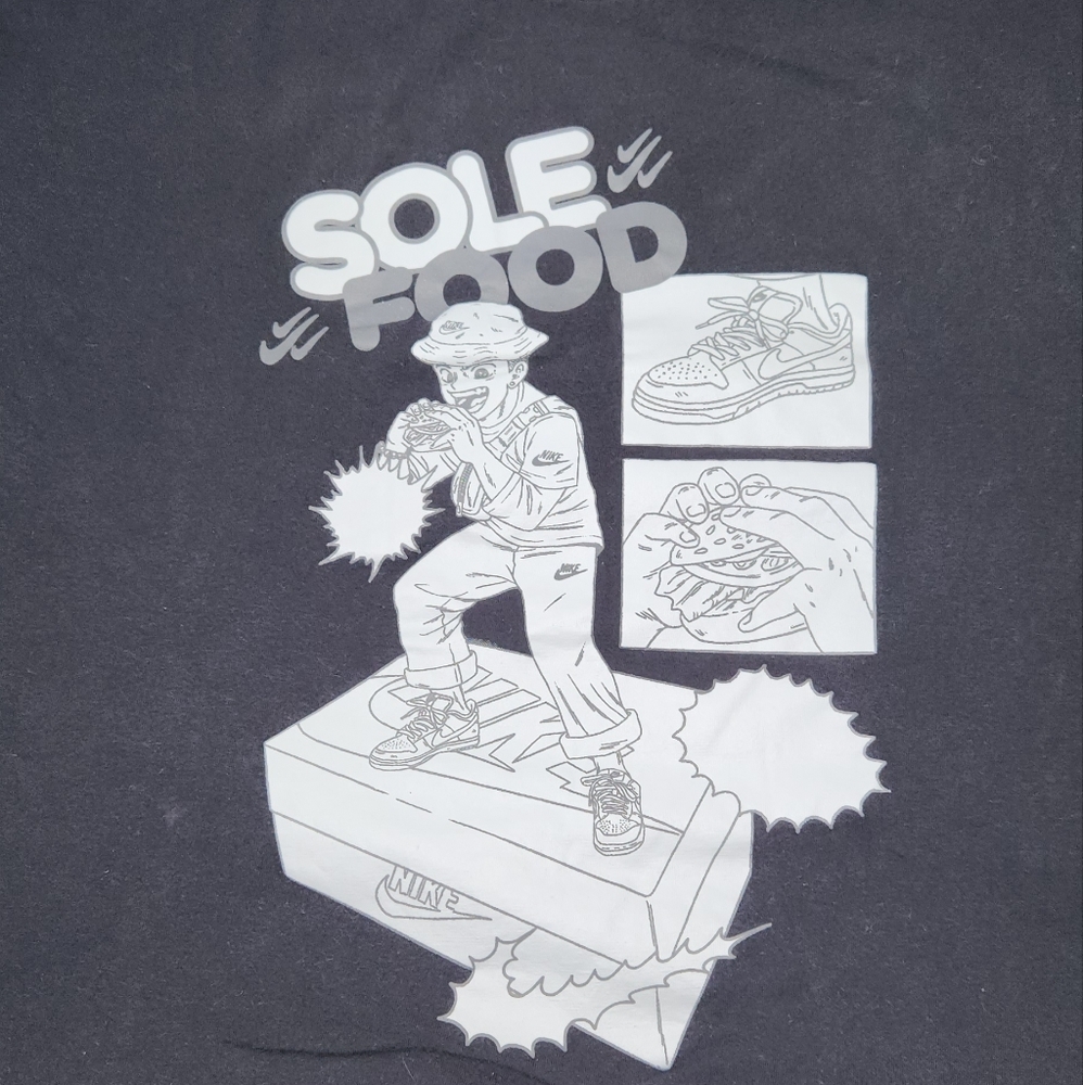 Nike Sole Food Dunks 2-sided Embroidered T-shirt Size XL B26